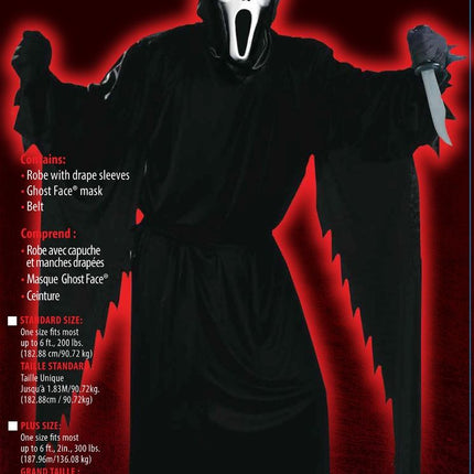 Halloween dräkt svart herrspöke 3 delar