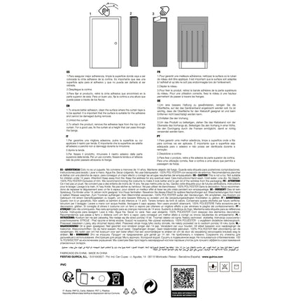 Blå dörrgardinsmatta 2m