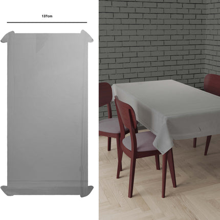 Silver bordsduk Metallic 2,74m