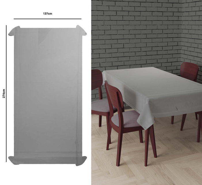 Silver bordsduk Metallic 2,74m