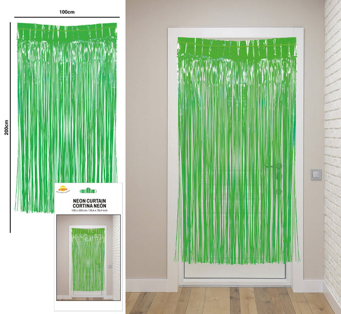 Grön dörrridå 2m