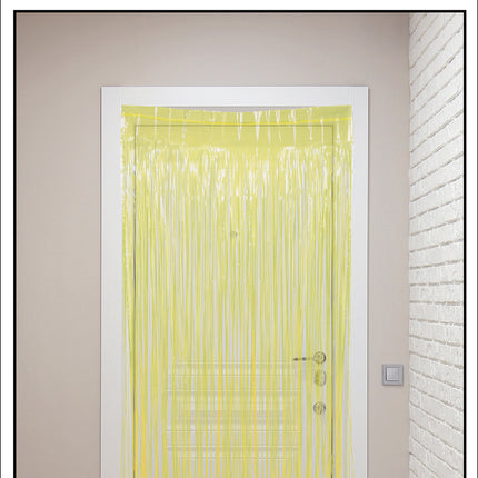 Gul dörrgardin 2m