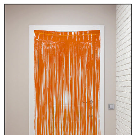Orange dörrgardin 2m