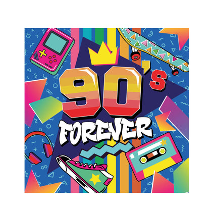 90-tals Servetter 33cm 12st