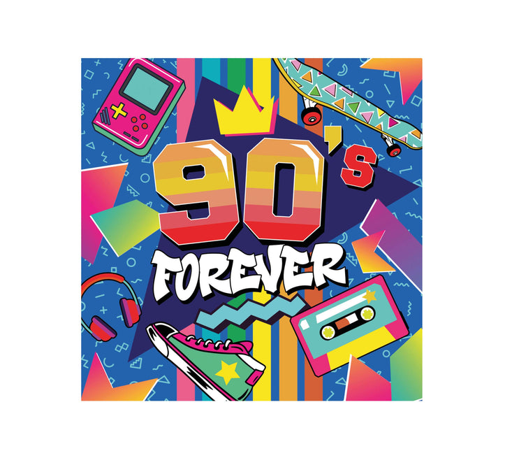 90-tals Servetter 33cm 12st