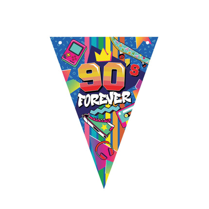 90-talet Garland färgad 3m