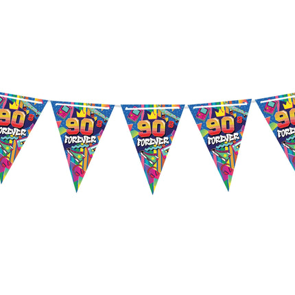 90-talet Garland färgad 3m