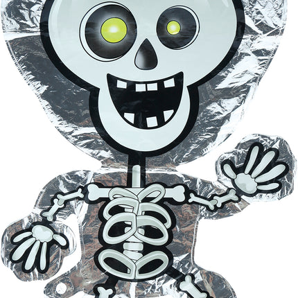 Halloween-heliumballong, skelett, tom, 65 cm