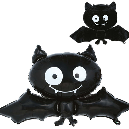 Halloween-heliumballong – fladdermus, tom, 75 cm