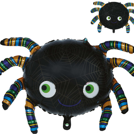 Halloween-heliumballong – spindel, tom, 75 cm