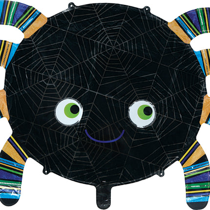 Halloween-heliumballong – spindel, tom, 75 cm