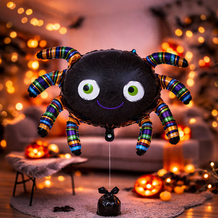 Halloween-heliumballong – spindel, tom, 75 cm