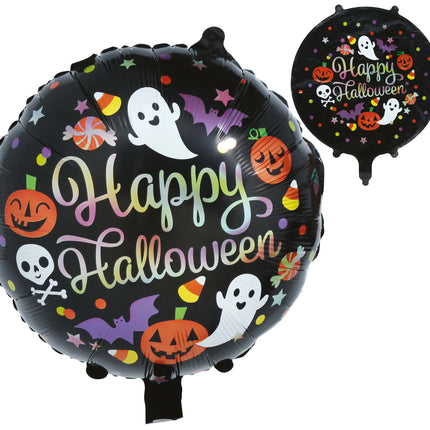 Halloween-heliumballong, färgad, tom, 50 cm