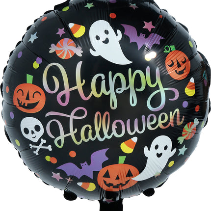Halloween-heliumballong, färgad, tom, 50 cm