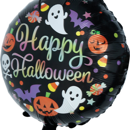 Halloween-heliumballong, färgad, tom, 50 cm