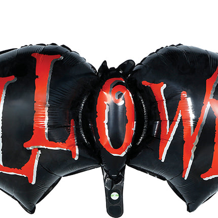 Halloween-folieballong, fladdermus, tom, 1 m