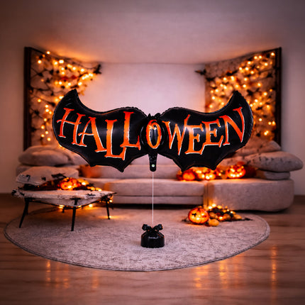 Halloween-folieballong, fladdermus, tom, 1 m