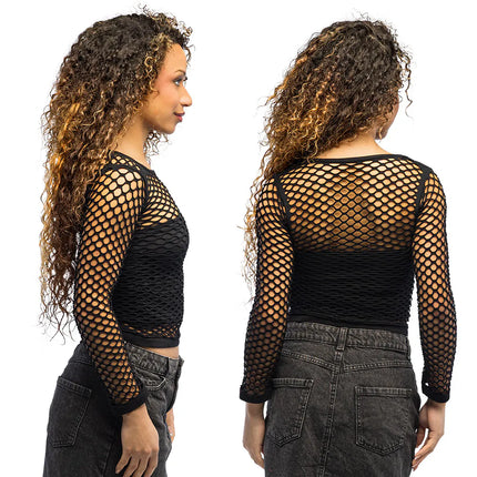 Visnet Shirt Zwart