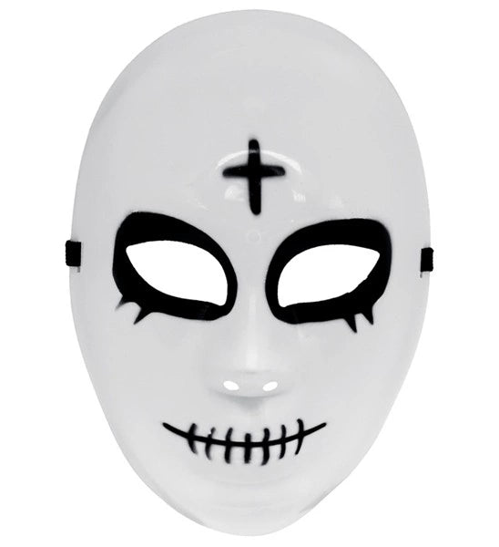 Satanisk mask, vit