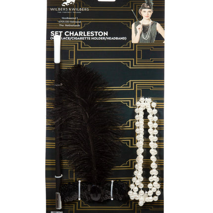 Charleston Accessoar Set Svart 3 delar