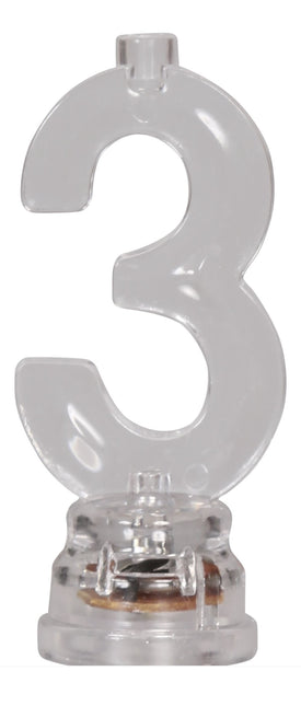 Ljusstake 3 år Led 13cm