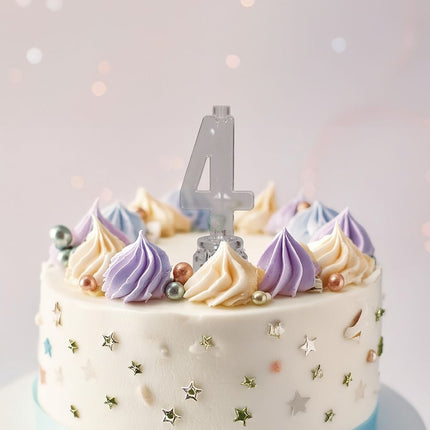 Ljusstake 4 år Led 13cm