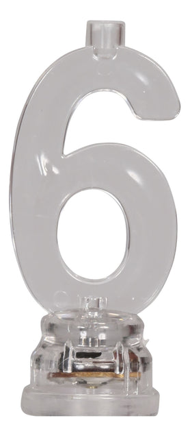 Ljusstake 6 år Led 13cm