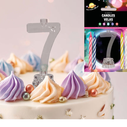 Ljusstake 7 år Led 13cm