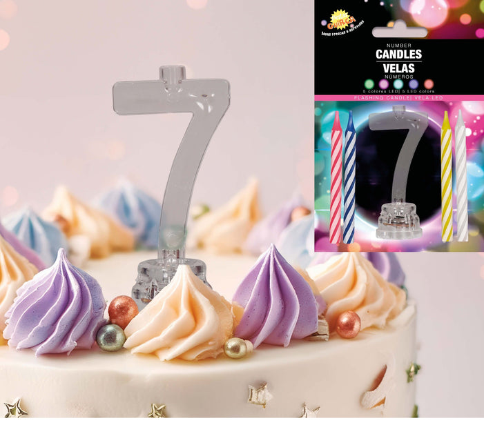 Ljusstake 7 år Led 13cm