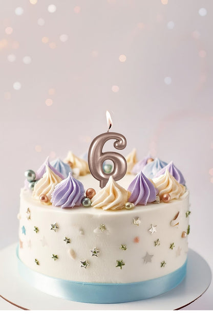 Roséguldljus 6 år 8cm