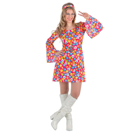 Hippie Flower-kostym för vuxna