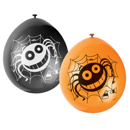 10 stycken 9-tums A/O SPIDER-bollar