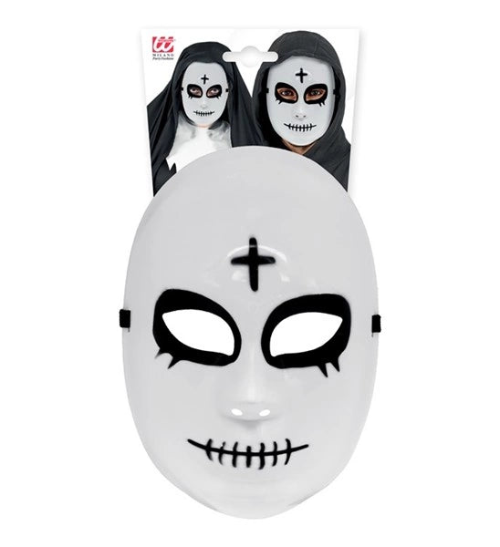 Satanisk mask, vit