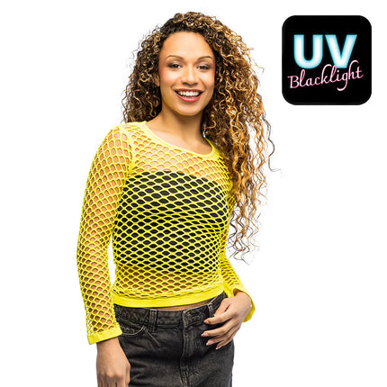 Visnet Shirt Geel