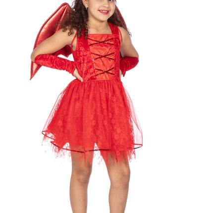 Devil Dress Red Girl 3 delar