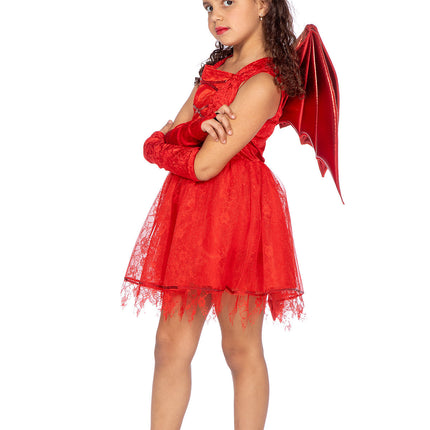 Devil Dress Red Girl 3 delar