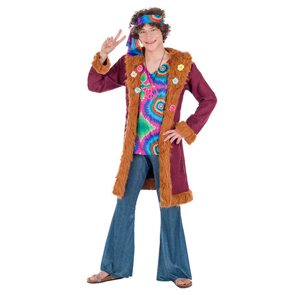 Mojo-hippie-kostym för vuxna