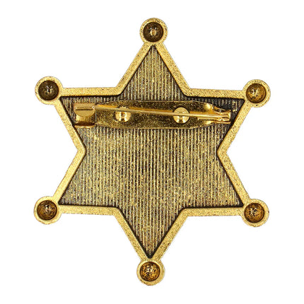 "Sheriff"-märke i guldmetall