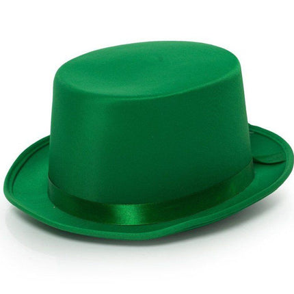 Tall Hat Satin Green