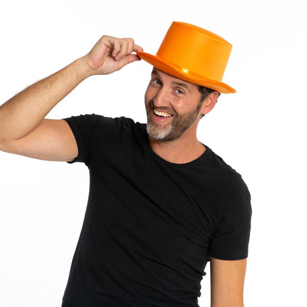 Tall Hat Satin Orange