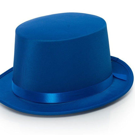 Tall Hat Satin Blue