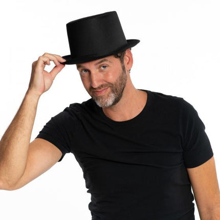 Tall Hat Satin Black