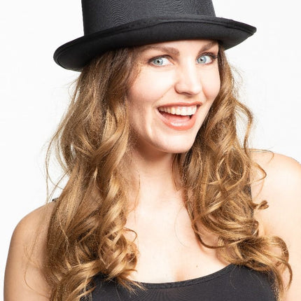 Tall Hat Satin Black