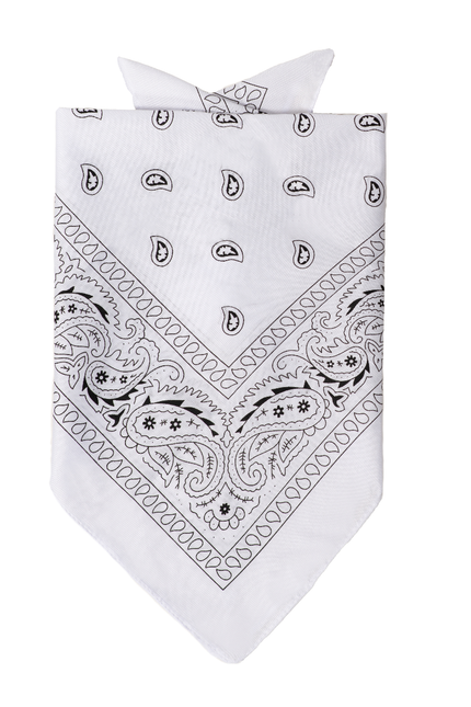 Vit bandana 52cm