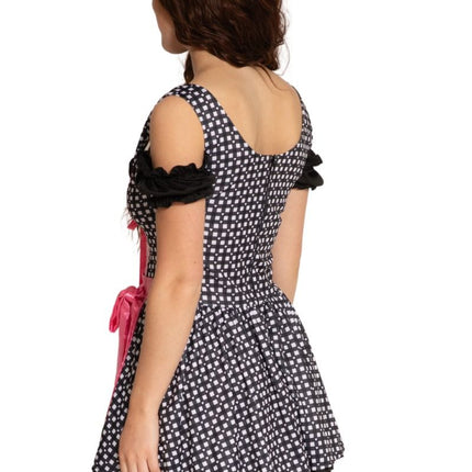 Zwart Witte Dirndl Jurk Oktoberfest Olivia