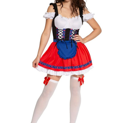 Rode Dirndl Jurk Oktoberfest Anna