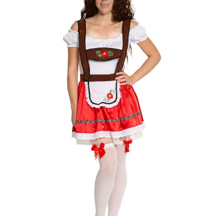 Rood Dirndl Jurk Oktoberfest Fay