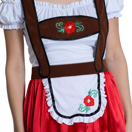 Rood Dirndl Jurk Oktoberfest Fay