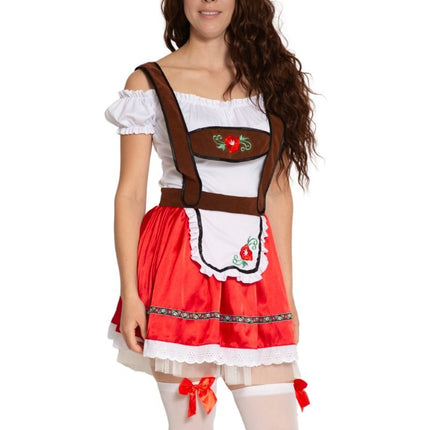 Rood Dirndl Jurk Oktoberfest Fay