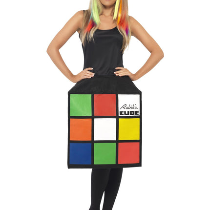 Rubiks kub 3D Kostym Dam